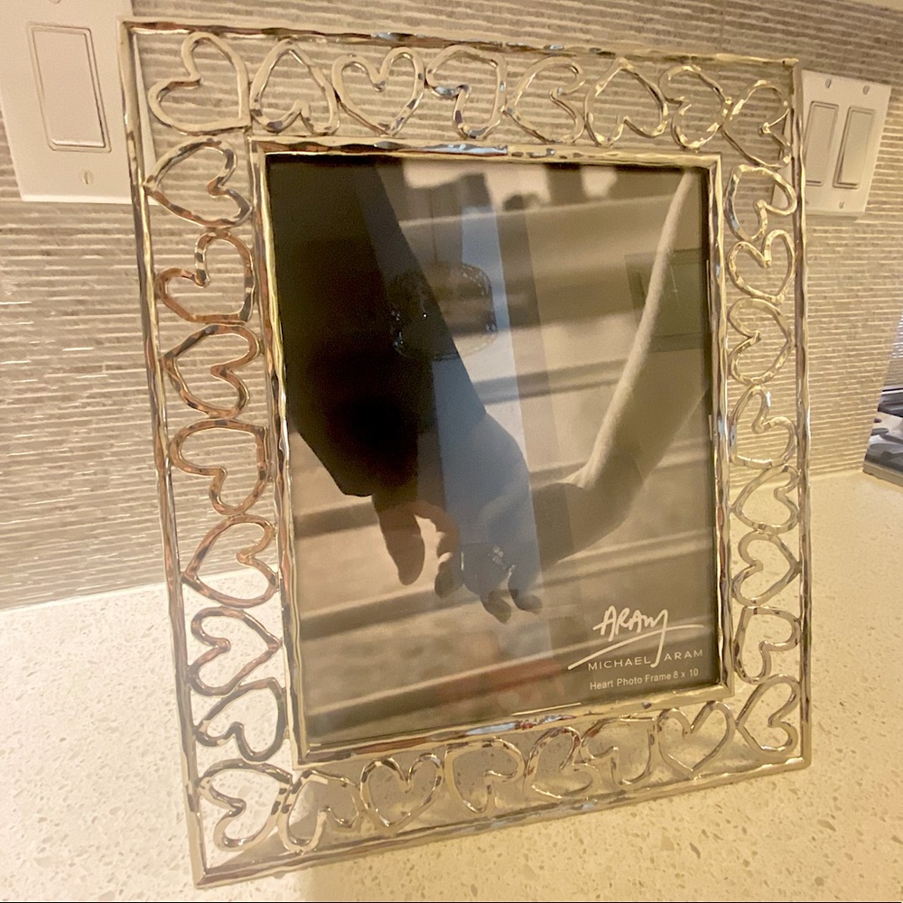 Michael Aram Silver Heart Photo Frame 8x10